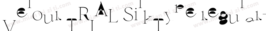 Velour TRIAL SilkType regular字体转换